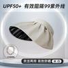 Sunscreen visor hat shell hat fisherman beach hat UV protection face cover empty top sports sun hat adjustment headband