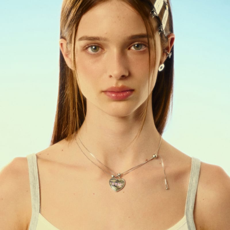 SENTIMENTS No.551 [pink] SOLDIER HEART Necklace