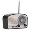 Dollhouse Mini Radio Model Vintage Cute Decoration Realistic Dollhouse Radio Model Toy for Children Black