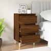 VidaXL Bedside Table Brown Oak 40x35x70 Cm Engineered Wood 819667