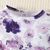 Baby Girl Floral Print Romper Long Sleeve Casual Jumpsuit