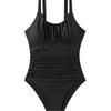Swimsuit New Tankini Gather Slim Pleated One-piece Women's Swimsuit