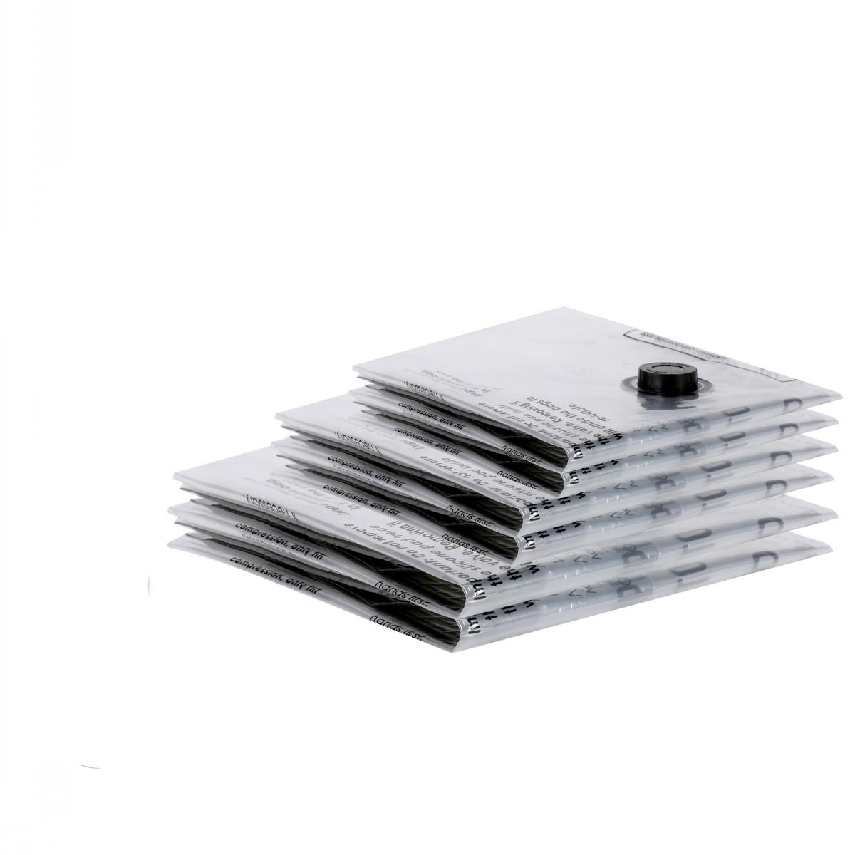 Vacuum Storage Bags, Space Saver Bags  Compressed Storage Bags for Clothing, Comfort Items and Blankets Organizer 3PCS S(40X60cm) чёрный