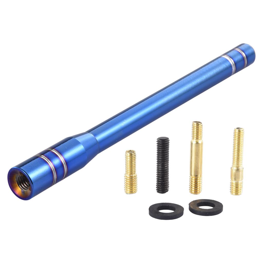 Replacement Car Antenna Universal Car Radio Antenna With Anti-Theft Design For Cars Trucks 5.12-Inch Alloy Vehicle Antenna FM AM