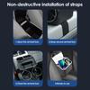 Car Armrest Storage Organizer Auto Armrest Tissue Holder with 2 Folding Cup Holder Car Interior Storage Box for Car Accessory