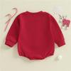 Infant & Toddler Christmas Tree Embroidered Long Sleeve Romper