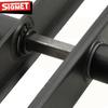 Gate Handle Long Plate Nati 72mm Black Key