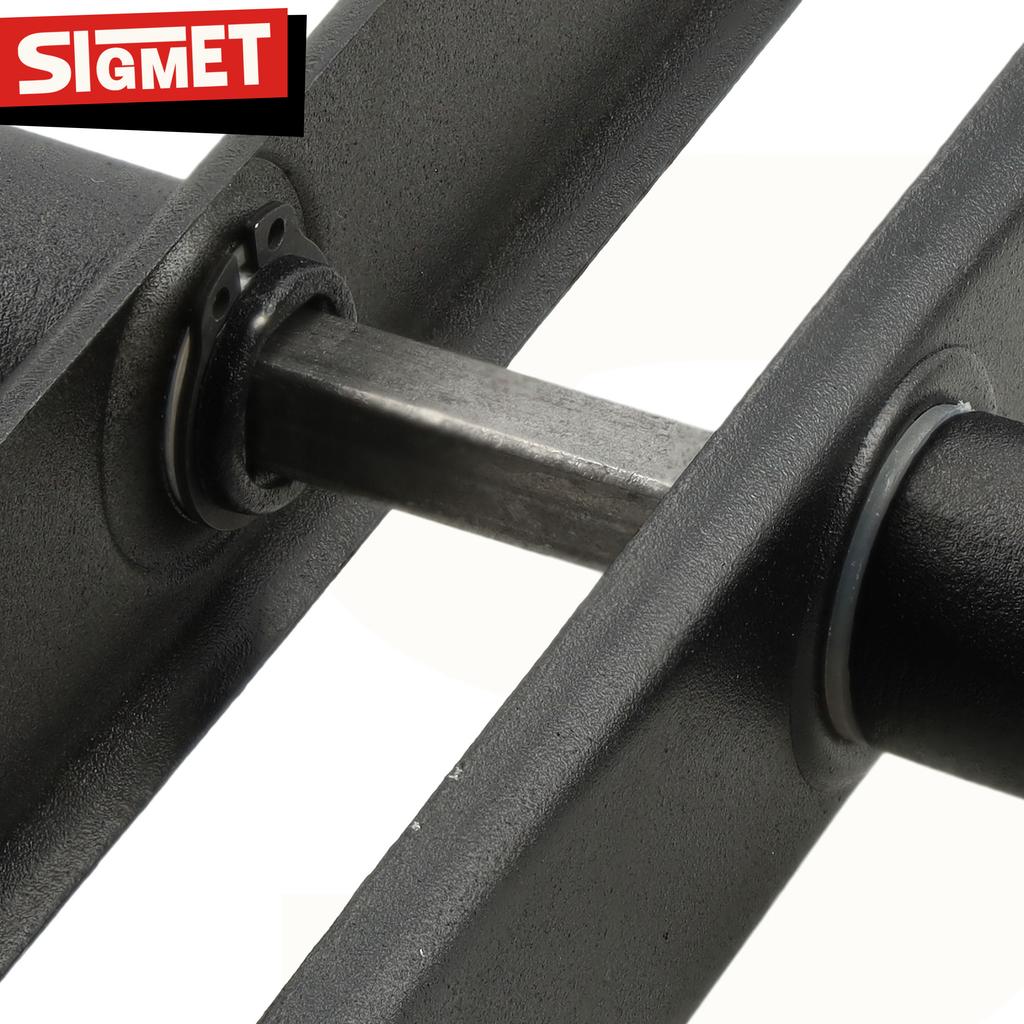 Gate Handle Long Plate Nati 72mm Black Key