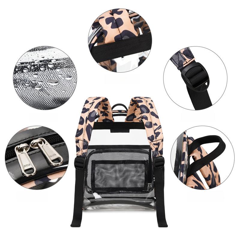 New Transparent Backpack For Women Jelly Double-Shoulder Bag Eco-Friendly TPU Student Schoolbag Fashionable And Versatile