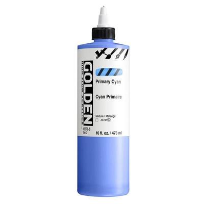 Primer - GOLDEN - 473 Ml - Cyan Color - High Flow - Acrylic Paint