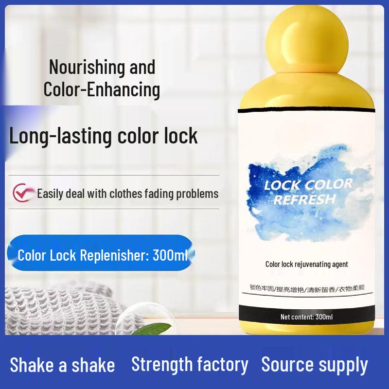 Color Lock & Renewal Agent - Strong Stain Remover and Anti-Bleeding Clothes Brightener