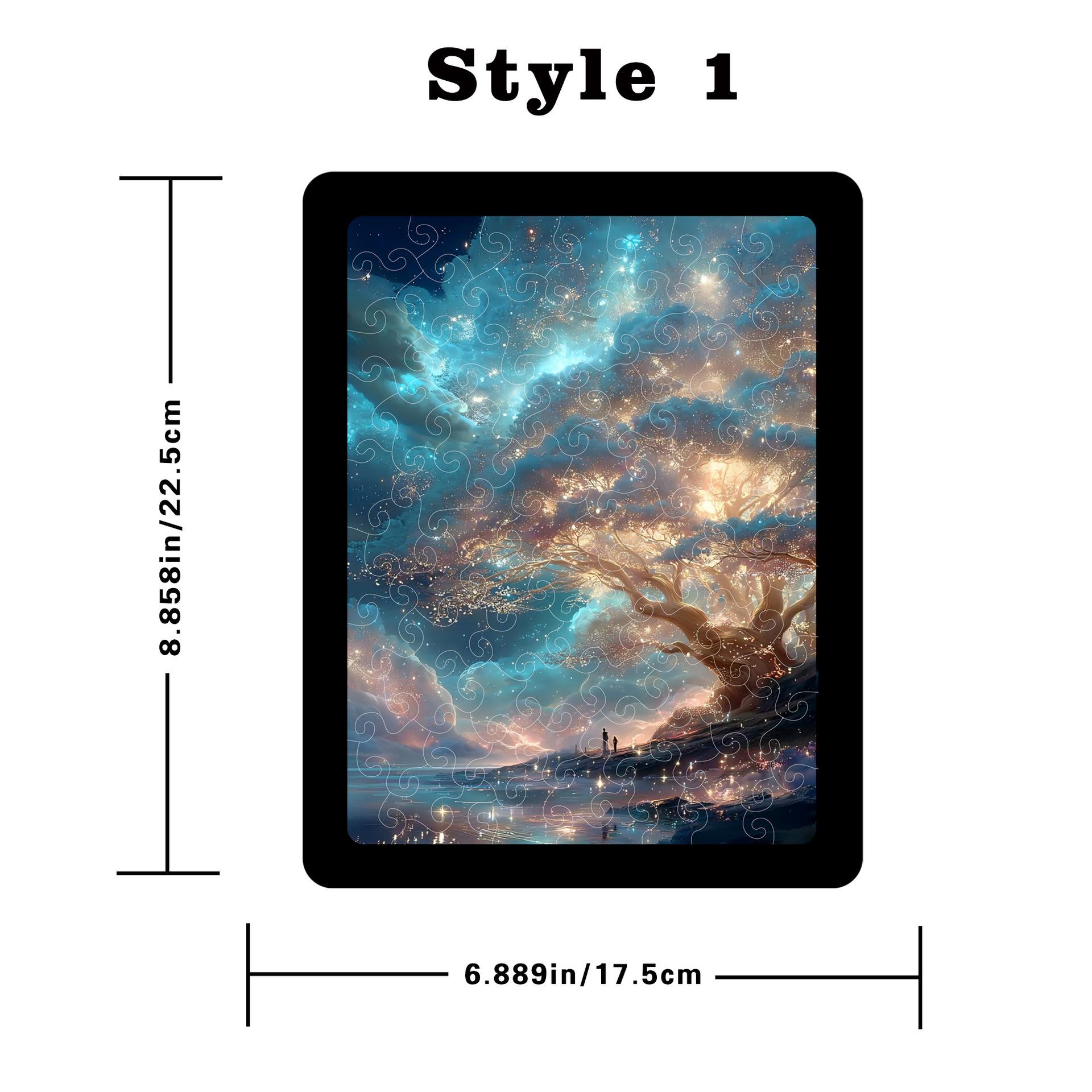 

Dream Galaxy Tree Puzzle Decorative Ornament Ambience Transparent Acrylic Puzzle