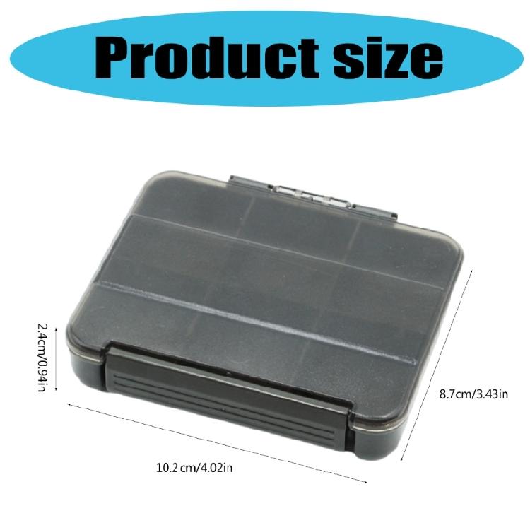 Tackle Box Multi Compartment Fishing Tackle Storage Box Transparent Lid Case Fishing Baits Hook Storage Container Case