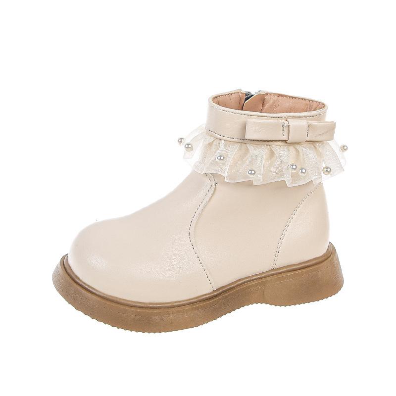 Autumn and Winter New  Single Boots Children's Soft-soled Martin Boots