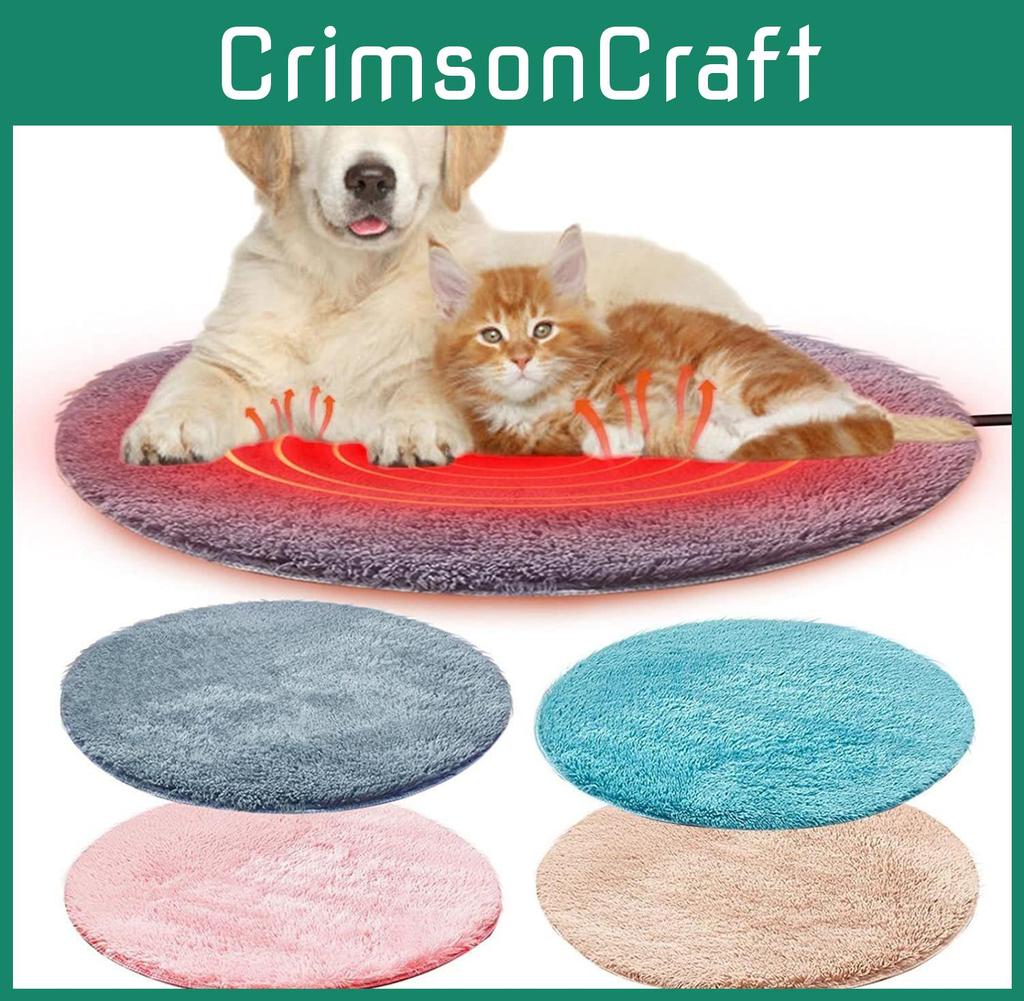 Premium Waterproof Pet Heating Pad Soft Fleece Fabric Usb Powered Safe Heating For Small Dogs And Cats