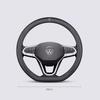 O4Volkswagen Car Nappa Leather Steering Wheel Cover Auto Accessories For VW GTI Polo Golf MK7 Passat B8 Tiguan Jetta T-ROC ID.4 CC