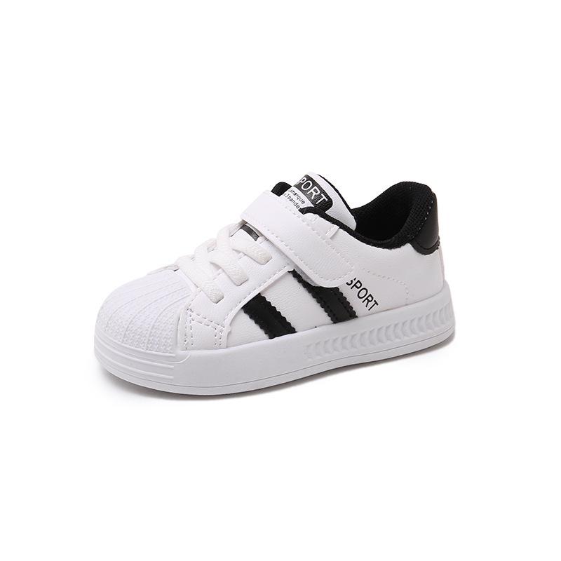 Spring Baby White Walking & Sports Shoes for Toddlers and Kindergarten Kids - Boys & Girls