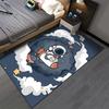 Astronaut in Space Cartoon Rug for Kids' Room Suitable for use as an anti-slip game mat for living room and bedroom sofas