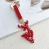 Christmas Tree Santa Claus Keychain Cane Metal Xmas Pendant  Christmas Gifts