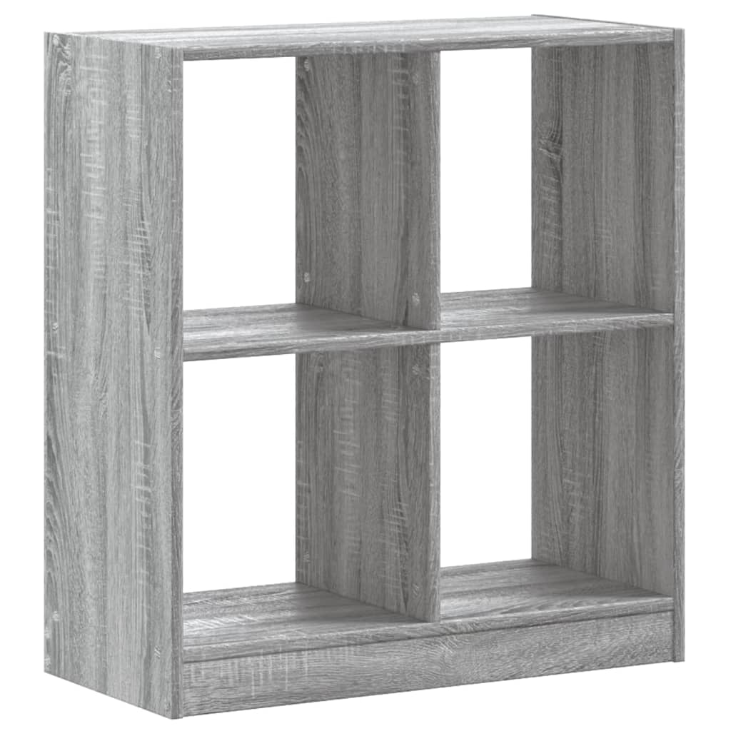 Bookshelf Gray Sonoma 68.5 X 32 X 75 Cm Engineered Wood