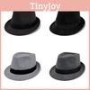 Elegant Jazz Bowler Hat For Men With Cotton Polyester Blend And Sunshade