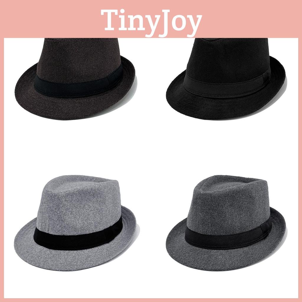 Elegant Jazz Bowler Hat For Men With Cotton Polyester Blend And Sunshade
