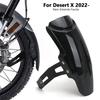 M33K-Motorcycle Accessories Front Wheel Extender Fender Mudguard Mud Flap For Ducati DesertX Desert X  (Carbon)