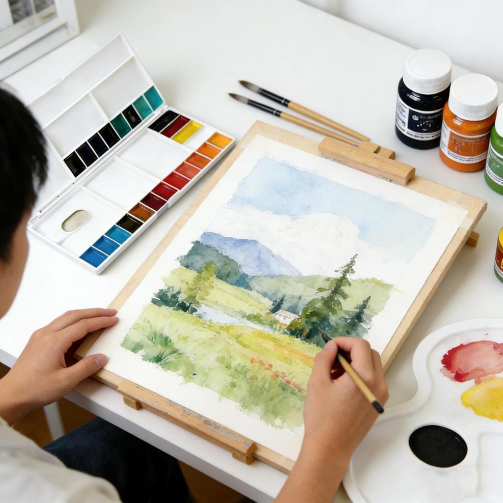 24 Farben 3ml Aquarellfarben-Set Kunstbedarf, für Künstler, Hobbykünstler und Malbegeisterte