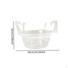 15 Count Flower Pot Tray with Hook for Draining Water in Gardens