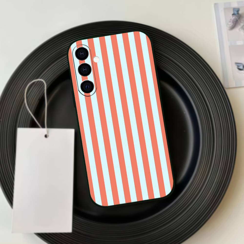Striped Color-Blocking Art Pattern Phone Case Silicone Soft For Samsung Galaxy A73,A72,A71,A70,A53,A52,A51