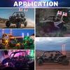 2PCS 90cm Antenas LED For RZR RGB Neon Strip Phone Control Strips LED Lights 3ft Flag Spiral LED Whip LED Lights for UTV ATV