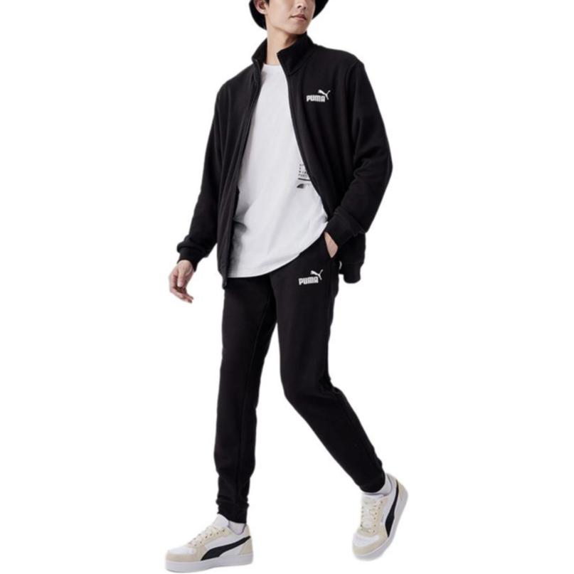 PUMA CLEAN SWEAT SUIT Casual Sportswear Men's Black