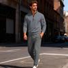 Men's Sweatshirt Suit Men's Solid Color Casual Sports Suit Sweatshirt Suit