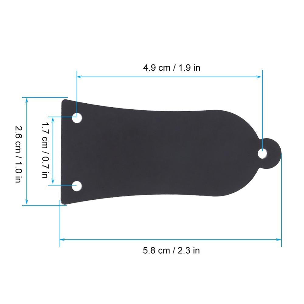 2PCS Metal Guitar Truss Rod Cover With Screws Electric Guitar Rod Cover Guitar Replacement чёрный