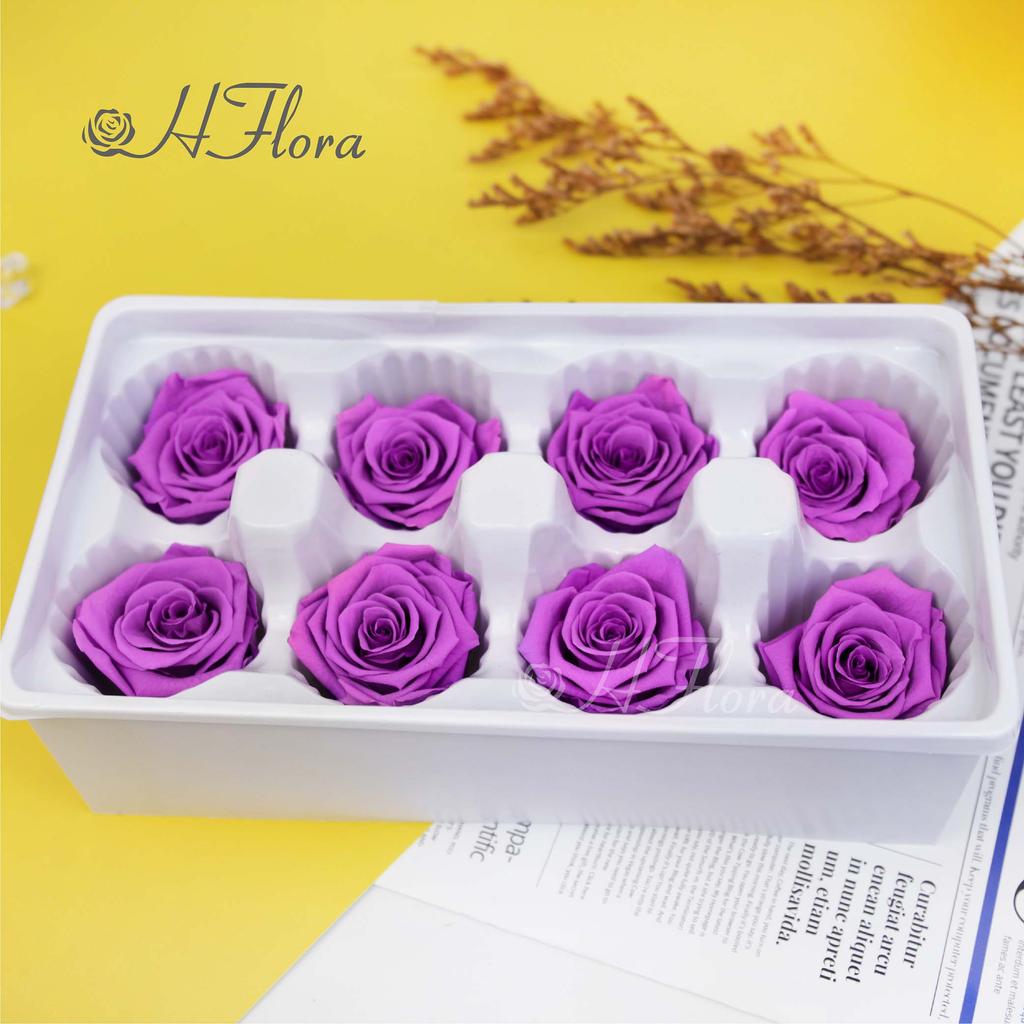HFloral Hot Selling Customer Popular Rose Head 4~5 Cm Preserved Roses Box Eternal Mother's Day Graduation Day
