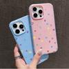 Matte Frosted Skin Feel Casing PC+TPU 2in1 Heart Shape Patterned Printed Protective Cover Soft Back Case for iPhone 17