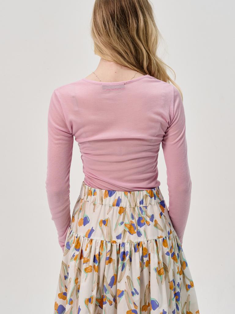Sorry, Too Much Love Soft Slim Line T-Shirt_Pink