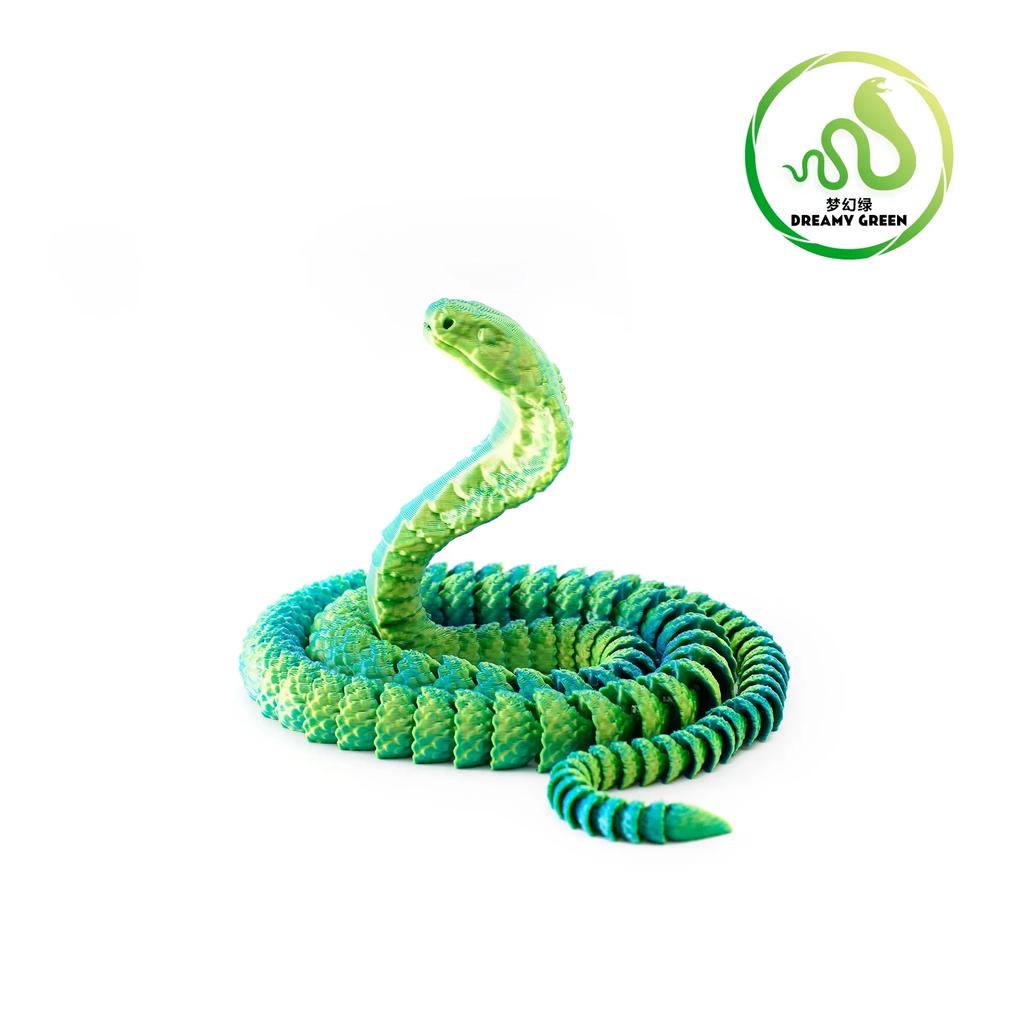 3D Printed Snake Serpent Figures Desk Accessories  for Boy 3D Printed Dragon Room Desktop Ornament Office Accessories Figurines