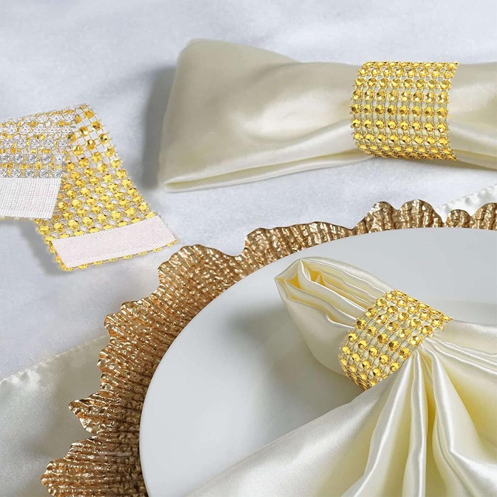 STRASSED NAPKIN HOLDER FOR HOLIDAYS WEDDING DINNERS NAPKIN HOLDER Fabric Napkin Holder Cloth Napkin Ring