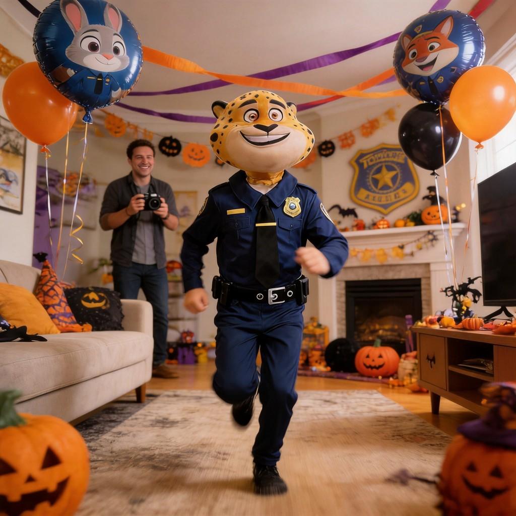 Zootopia Oficer Benjamin Lenivec Kostium Cosplay Dla Dzieci I Dorosłych Halloween Party Przebranie