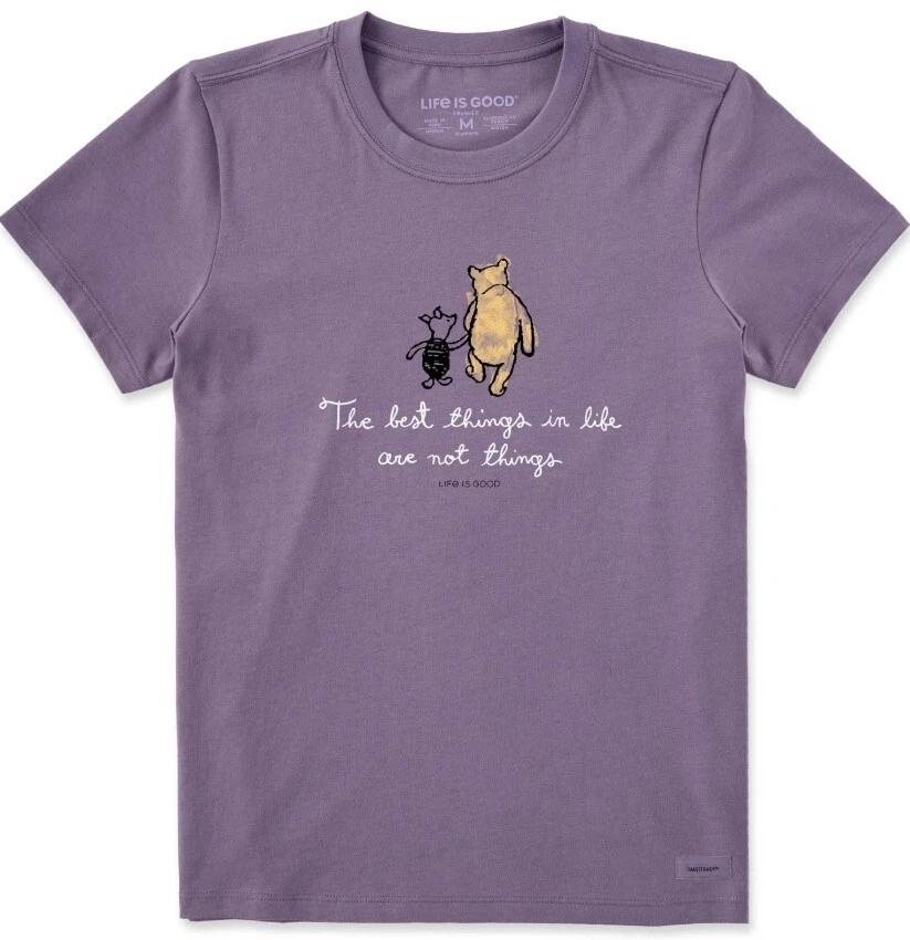 

Life is Good. Women s Winnie Best Things Crusher Tee, Dusk Purple M