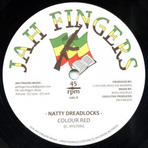 

12inch Record COLOUR RED - Natty Dreadlocks Dub I Am On A M JFR1206 Jah Fingers UK 2000 UK Reggae Ska Dub
