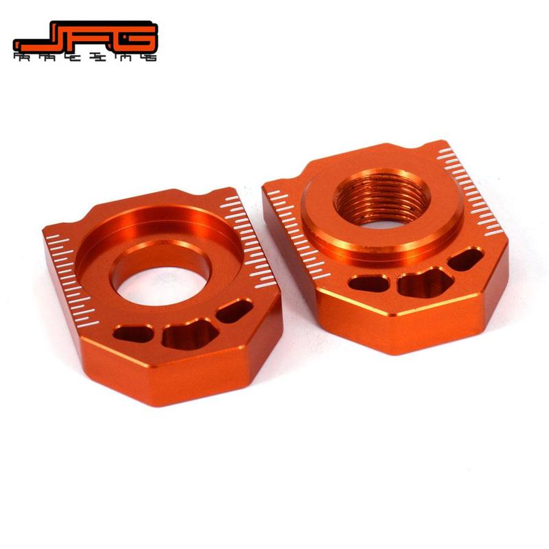 Motorcycle CNC Rear Chain Adjuster Axle Blocks For KTM SX SXF XC XCF EXC EXCF XCW XCFW Accessories Dirt Pit Bike Parts Durable