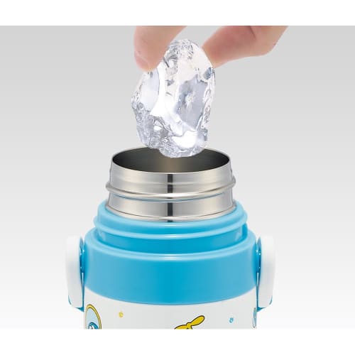 Skater Children's Stainless Steel Water Bottle Direct Drinking 470ml Doraemon Line Design Sanrio Child-Friendly Lightweight Type Cold Storage Water Bo