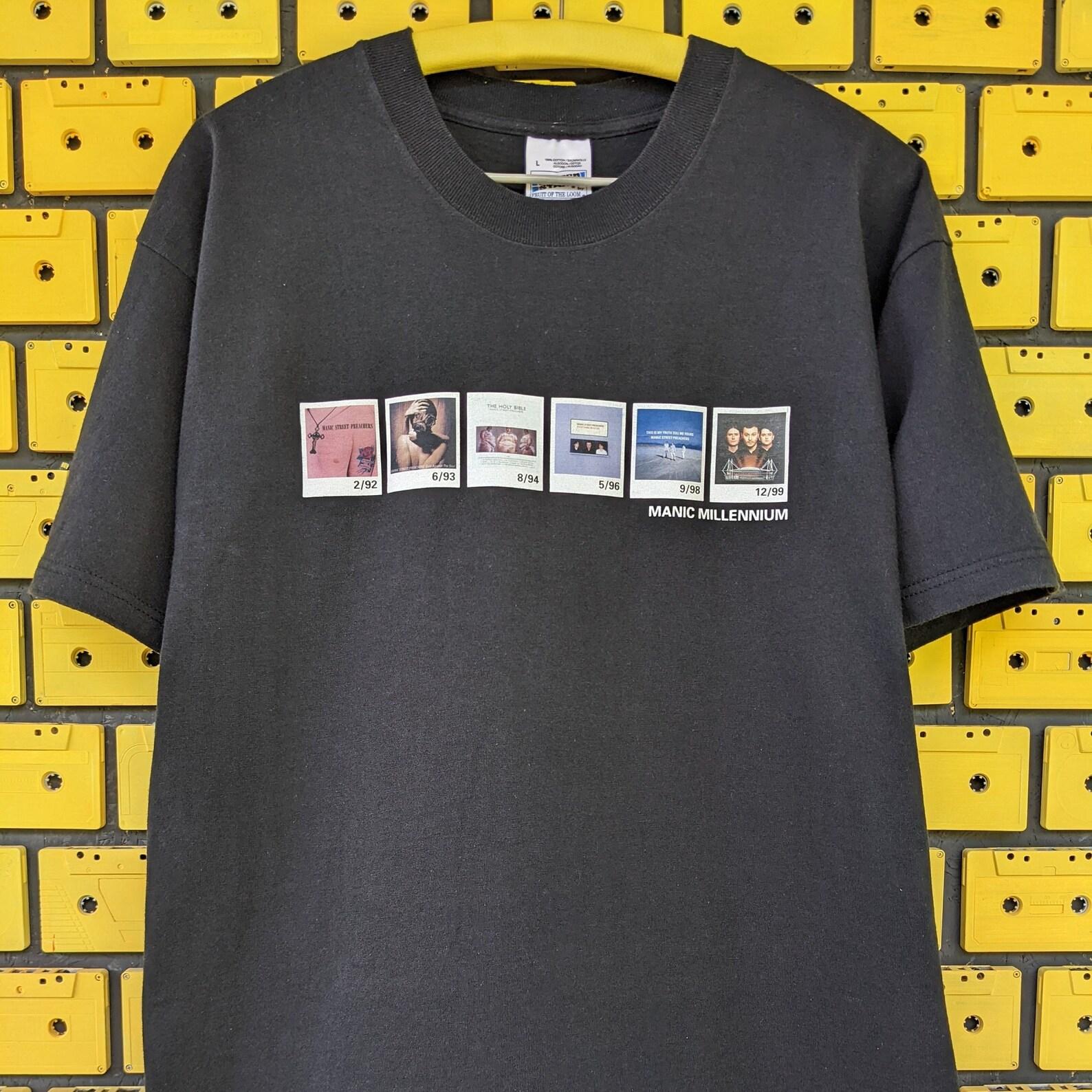 Vintage 1999 Manic Street Preachers T shirt Manic Millennium Britpop Alternative indie Rock Band Concert Promo Merch Tee Size L S