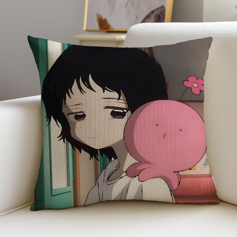 Dark TTakopis Original SinS Cushion Cover Breathable and Skinfriendly Linen Pillowcase Square Removable and Washable Cushion