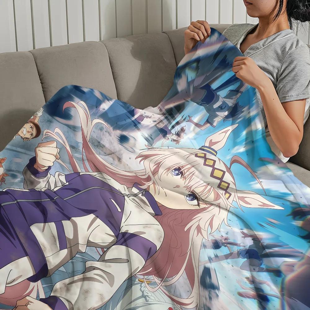 Anime Uma M-Musume Cinderella GrayS Decke Weich Bequem Nickerchen Plüsch Geeignet Für Wohnzimmer Büro Schlafzimmer Zuhause Kinder Geschenk