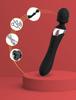 Double-ended wand vibrator for women, couples, clitoris, g-spot, intimate pleasure