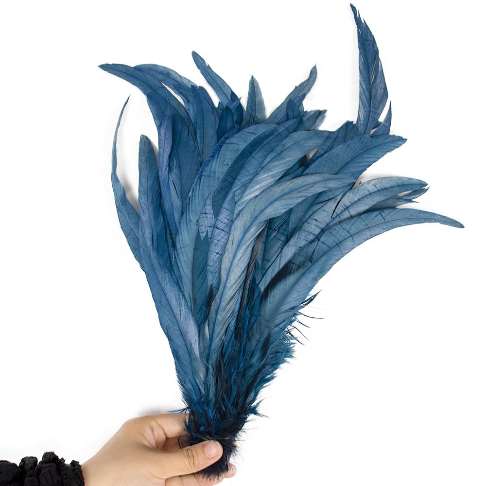 50/100 Stück 25-30cm Hahnenfeder Hochzeitsbasteln DIY Naturfeder Handarbeit Party Feder Karneval Kopfschmuck Dekoration