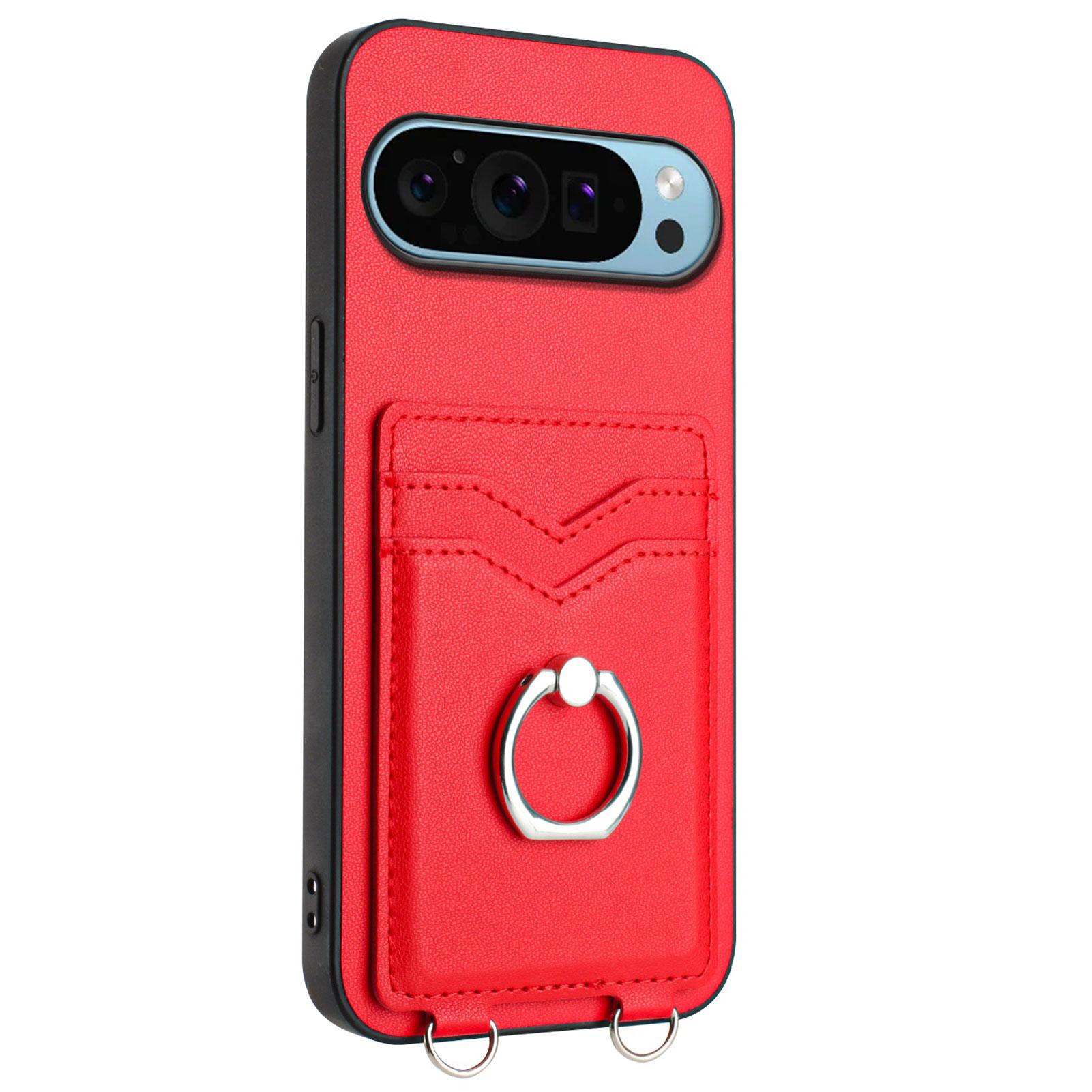 

Слоты для держателя карт, кольцевой кронштейн, чехол для телефона для Google Pixel 8, Pixel 8 Pro, Pixel 8a, Pixel 9, OnePlus Nord CE4, Nord CE 3 Lite, Nothing Phone (2а) Google Pixel 9 Pro XL красный